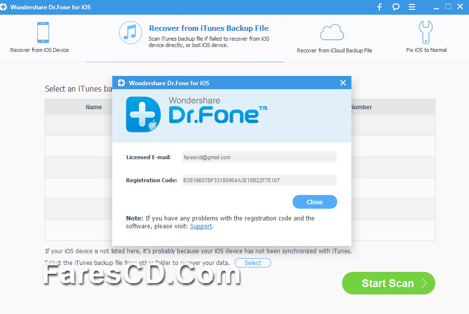 برنامج استعادة المحذوفات من اى فون Wondershare Dr.Fone for iOS 6.0.0.25 (3)