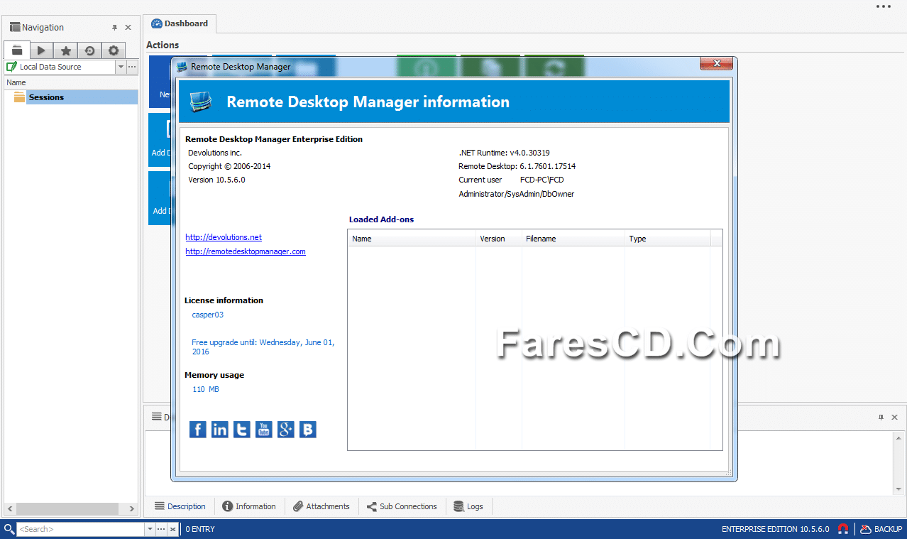 برنامج التحكم فى الكومبيوتر عن بعد Remote Desktop Manager Enterprise 10.5.6 (1)