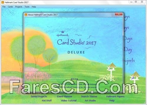 برنامج تصميم الكروت الشخصية | Hallmark Card Studio 2017 Deluxe 18.0.0.14