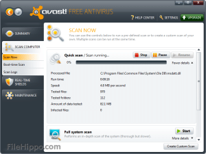 Avast! Free Antivirus 7.0.1474 Screenshot