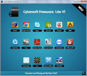 اسطوانة سيبر سوفت للبرامج الخدمية 2013 Cybersoft freeware lite للتحميل بروابط مباشرة