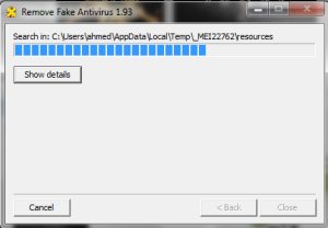 أداة الحماية الرهيبة Remove Fake Antivirus 1.93 والتى تمكنك من كشف البرامج المخادعة والتى تثبت على جهازك بدون موافقتك