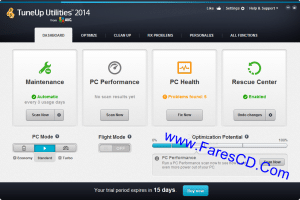 البرنامج الشهير جدا فى إصلاح أخطاء الجهاز وتنظيفه وتسريعه TuneUp Utilities 2014 v14.0.1000.110  TE  + التفعيل + الشرح للتحميل بروابط مباشرة