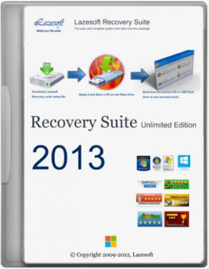 البرنامج الشامل فى استعادة النظام وملفات الريجيسترى والملفات المحذوفة Lazesoft Recovery Suite Unlimited Edition 3.4.2 + التفعيل