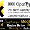 موسوعة الخطوط الإنجليزية الجديدة 1000 OpenType Fonts Unlocked للتحميل برابط واحد مباشر وتورنت