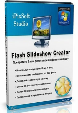 برنامج صناعة البومات فلاشية من الصور | iPixSoft Flash Slideshow Creator 6.6.0