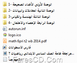 اسطوانة الرياضيات للصف السادس الإبتدائى ترم ثانى 2015 (1)