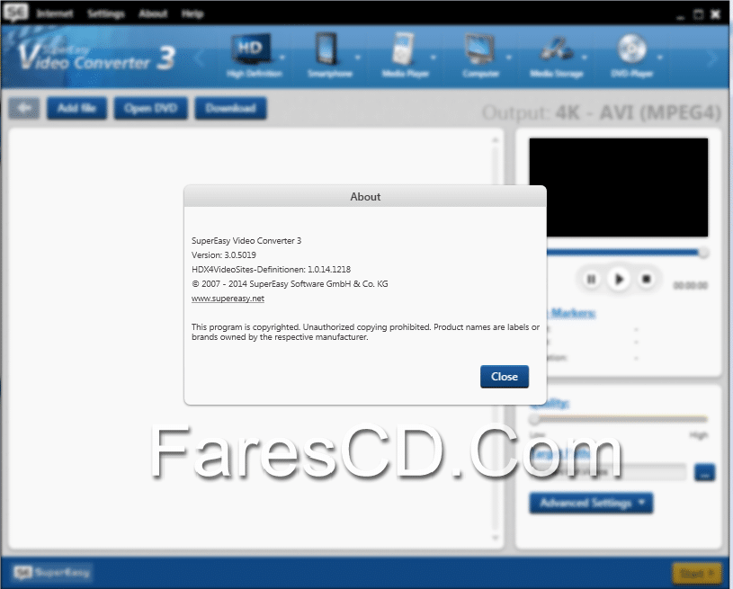 برنامج تحويل صيغ الفيديو SuperEasy Video Converter 3.0.5019 (2)