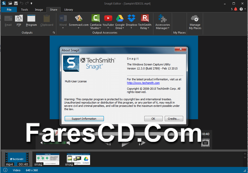برنامج سناجيت لتصوير الشاشة وعمل الشروحات TechSmith Snagit 12.3 (1)