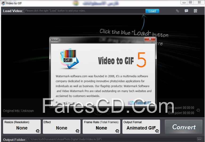 برنامج تحويل الفيديو إلى صورة متحركة AoaoPhoto Digital Studio Video to GIF Converter 5.2 (2)