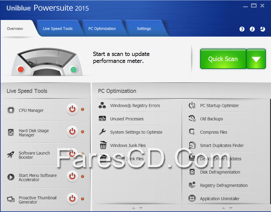 برنامج صيانة الويندوز Uniblue Powersuite 2015 4.3 (2)