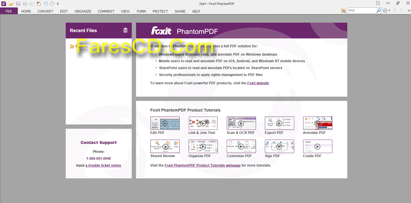 أقوى برامج إدارة بى دى إف Foxit PhantomPDF Business 7.1.5.0425 (2)