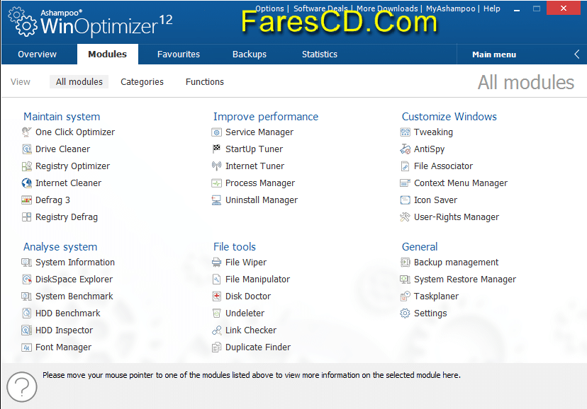 برنامج أشامبو لصيانة الويندوز Ashampoo WinOptimizer 12 (2)