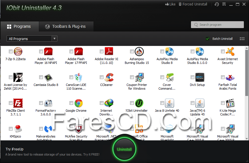 برنامج إزالة تثبيت البرامج بالكامل Iobit Uninstaller 4.3.0.118 (2)