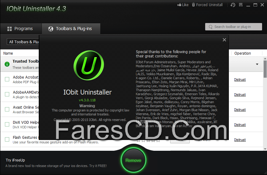 برنامج إزالة تثبيت البرامج بالكامل Iobit Uninstaller 4.3.0.118 (4)