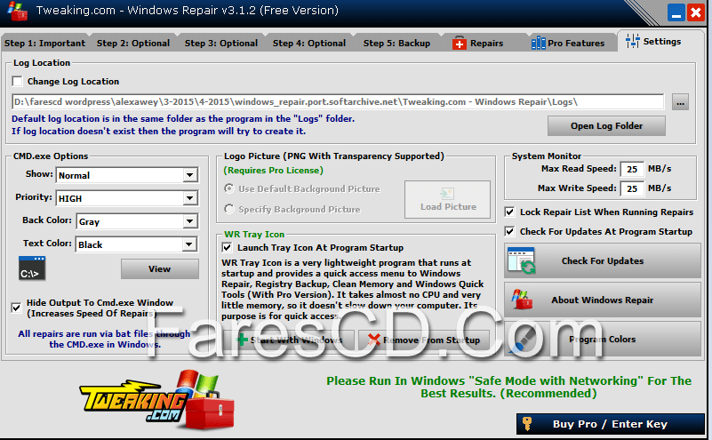 تجميعة أدوات صيانة الويندوز Windows Repair (All In One) v3.1.2 (2)