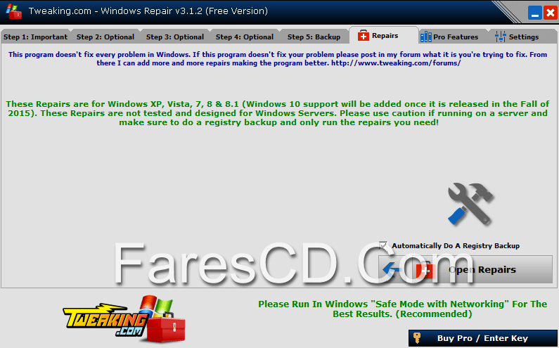 تجميعة أدوات صيانة الويندوز Windows Repair (All In One) v3.1.2 (3)