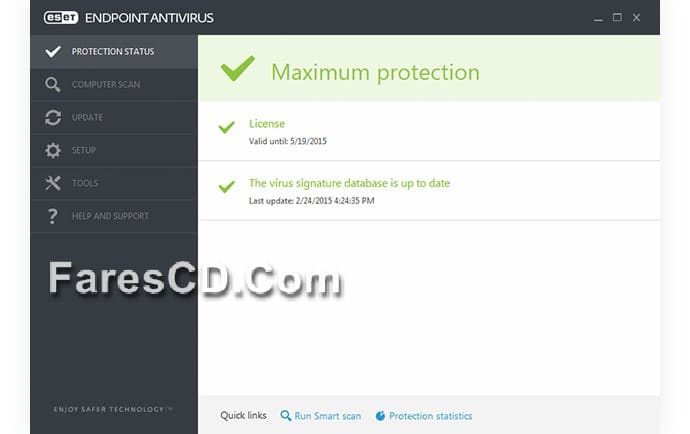 الإصدار الأخير من الأنتى فيروس الشهير ESET Endpoint Antivirus 5.0.2242 (1)
