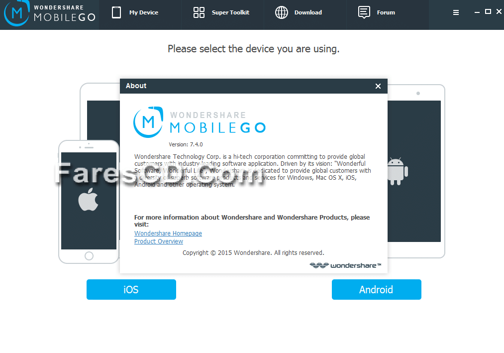 برنامج إدارة الهواتف الذكية 2015 Wondershare MobileGo 7.4 (3)