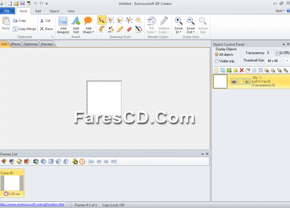 برنامج إنشاء وتصميم الصور المتحركة EximiousSoft GIF Creator 7.30 (1)