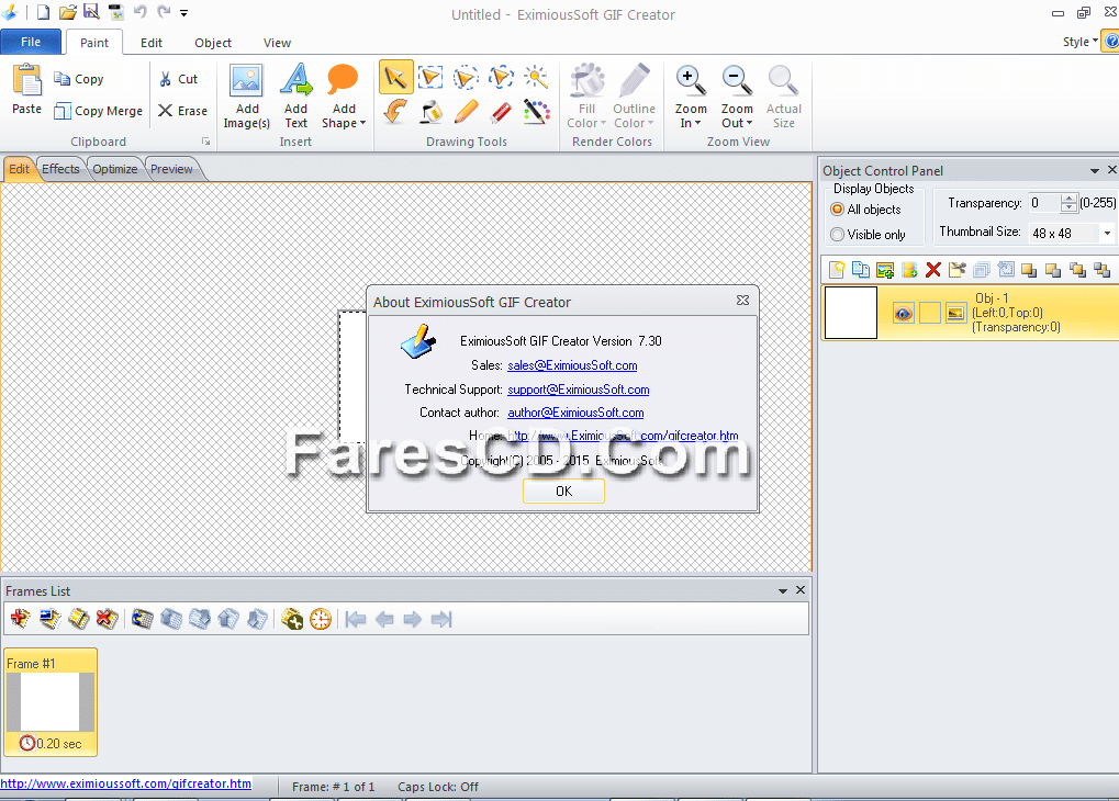 برنامج إنشاء وتصميم الصور المتحركة EximiousSoft GIF Creator 7.30 (2)