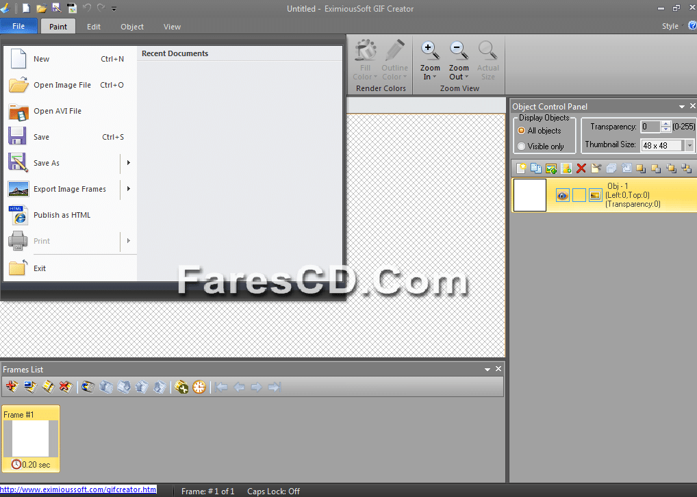 برنامج إنشاء وتصميم الصور المتحركة EximiousSoft GIF Creator 7.30 (3)