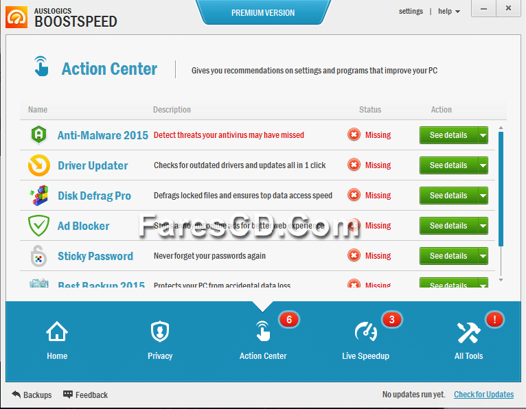 برنامج الصيانة الشامل Auslogics BoostSpeed Premium 7.9 (1)