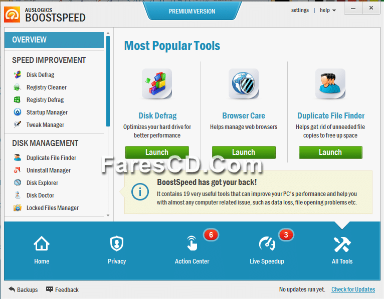 برنامج الصيانة الشامل Auslogics BoostSpeed Premium 7.9 (2)