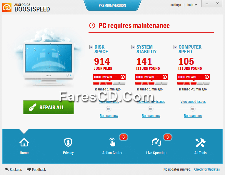 برنامج الصيانة الشامل Auslogics BoostSpeed Premium 7.9 (3)