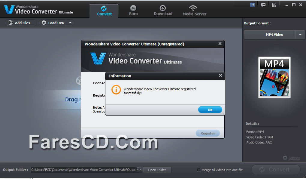برنامج تحويل الفيديو Wondershare Video Converter Ultimate 8.1.2.1 (1)