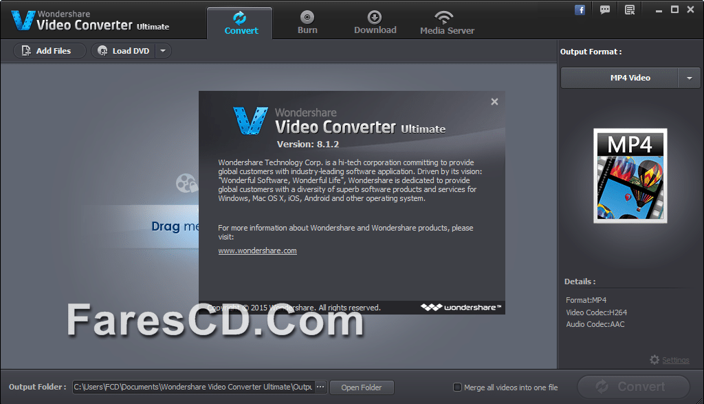 برنامج تحويل الفيديو Wondershare Video Converter Ultimate 8.1.2.1 (2)