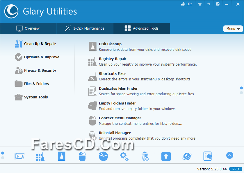 برنامج صيانة الويندوز Glary Utilities Pro 5.25.0.44 (1)