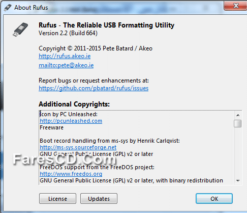 برنامج نسخ الويندوز على الفلاشة Rufus 2.2.664 Beta portable (2)