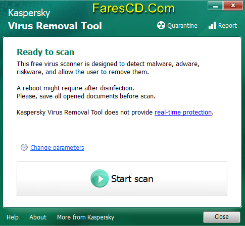 أداة كاسبر سكاى لإزالة الفيروسات Kaspersky Virus Removal Tool 15.0.19 (1)