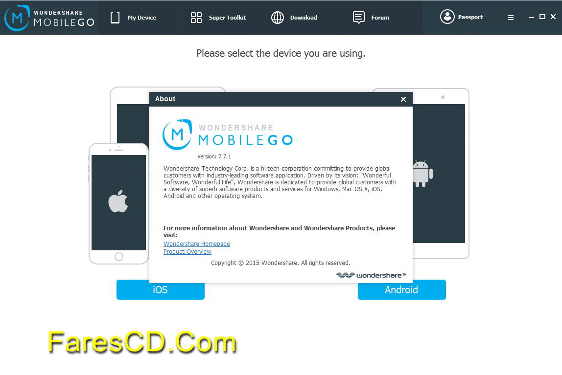 برنامج إدارة الهواتف الذكية Wondershare MobileGo 7.7.1.36 (2)