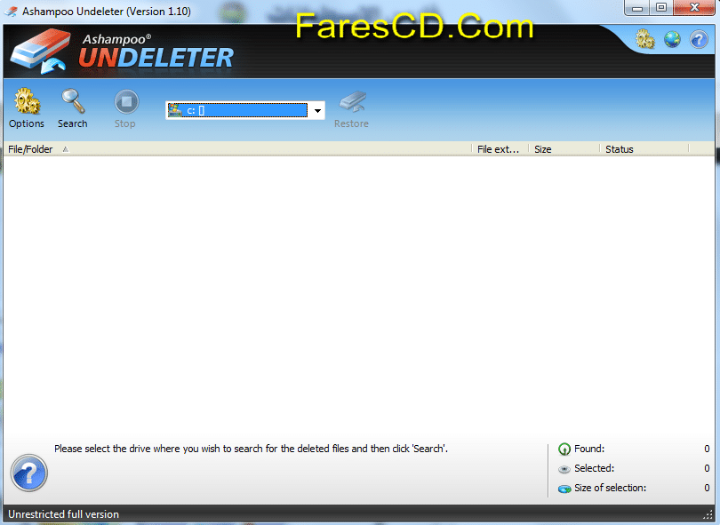 برنامج استعادة الملفات المحذوفة Ashampoo Undeleter 1.10 DC (1)