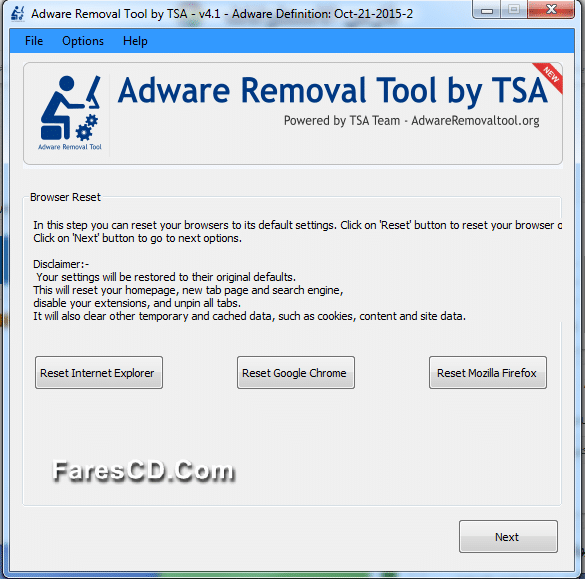 أداة إزالة الادوار والملفات الخبيثة Adware Removal Tool 4.1 portable (4)