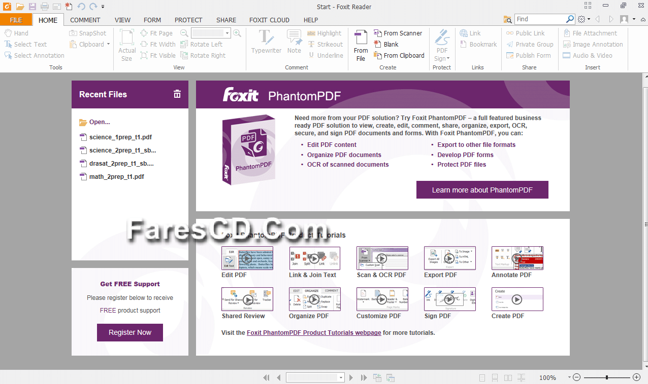 برنامج قراءة ملفات بى دى إف Foxit Reader 7.2.2.0929 (1)
