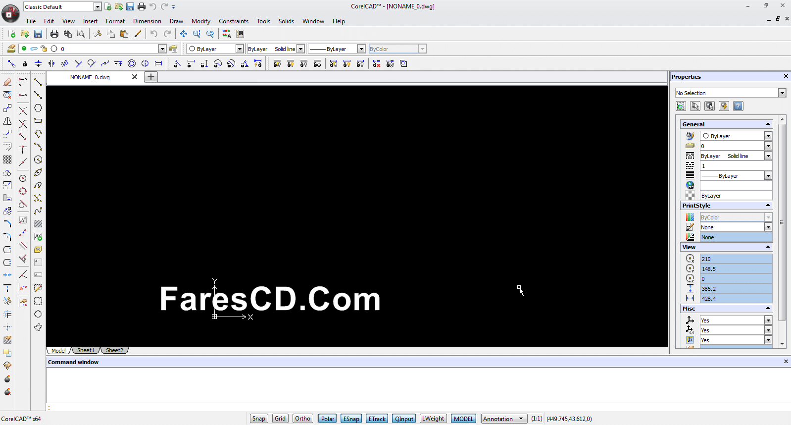 برنامج كوريل كاد للرسم الهندسى CorelCAD 2016 (2)