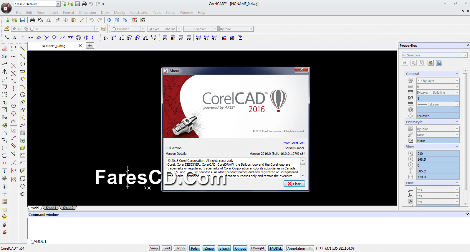 برنامج كوريل كاد للرسم الهندسى CorelCAD 2016 (3)