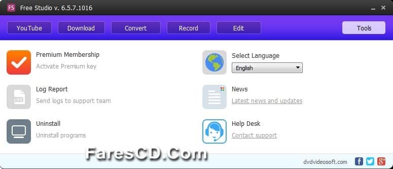 تجميعة برامج الميديا الشاملة Free Studio 6.5.7.1016 (1)