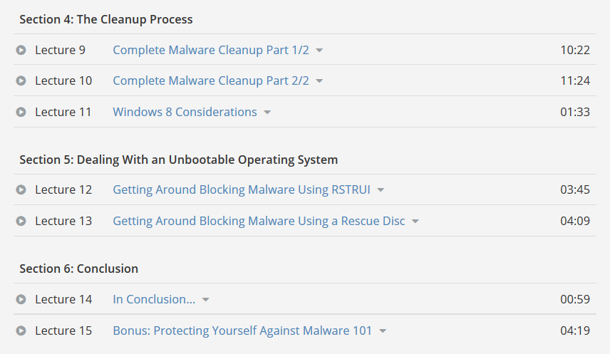 كورس إحتراف إزالة الفيروسات Udemy - Virus Removal (3)