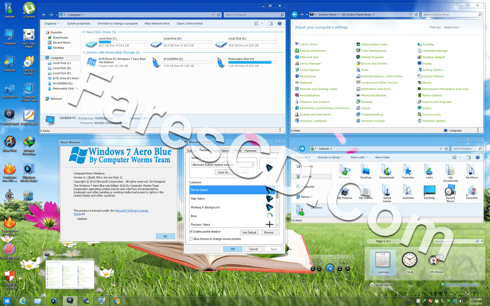 ويندوز سفن إيرو 2016 نواة (x64) Win 7 Aero Blue 2016 (5)