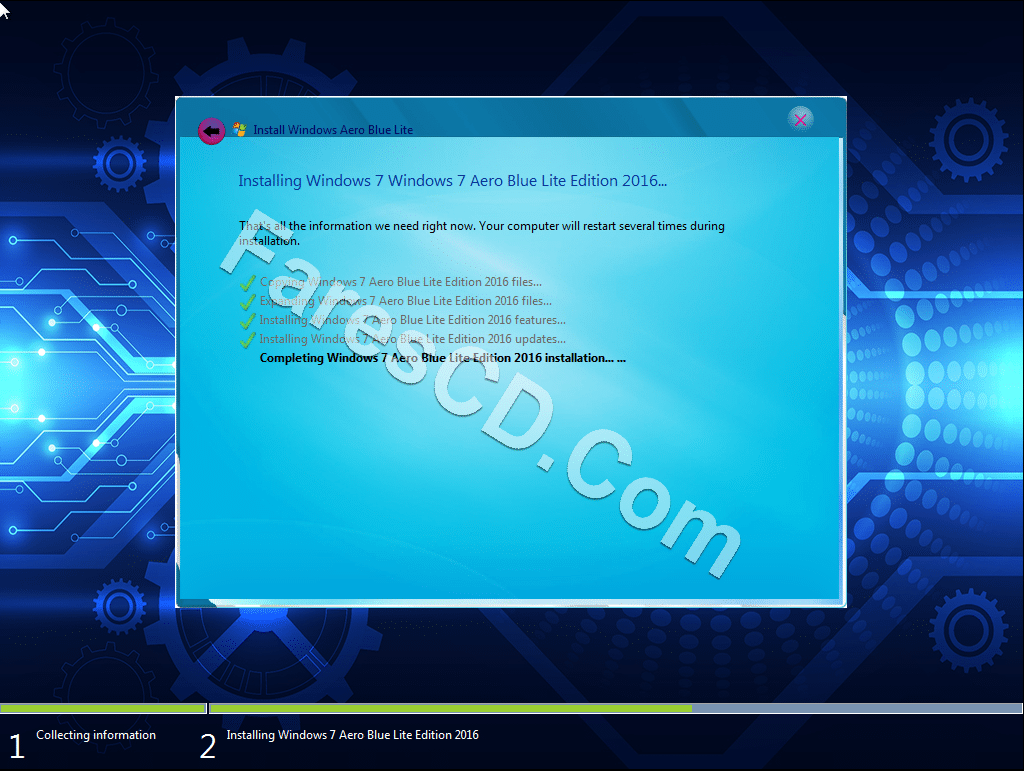 ويندوز سفن إيرو 2016 نواة (x86) Win 7 Aero Blue 2016 (2)
