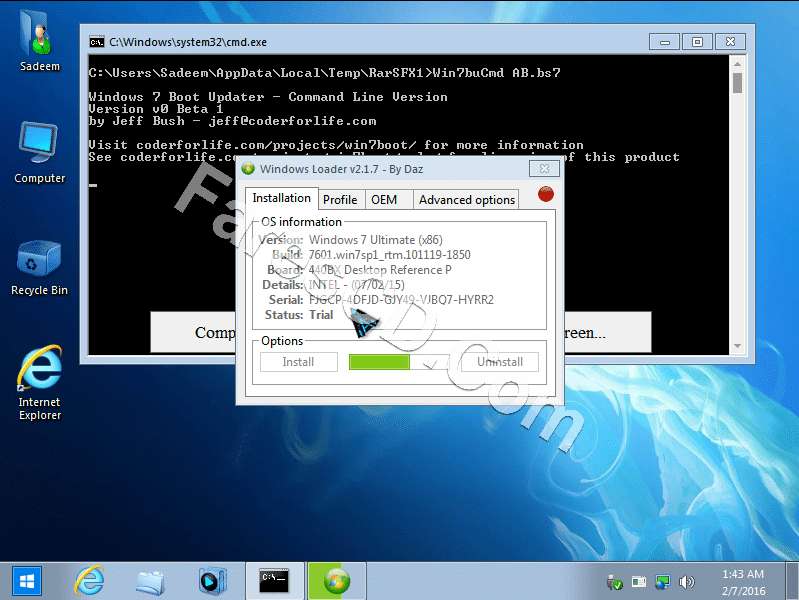 ويندوز سفن إيرو 2016 نواة (x86) Win 7 Aero Blue 2016 (3)