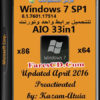 نسخة سفن مجمعة | Windows 7 SP1 AIO | بتحديثات إبريل 2016 وبـ 3 لغات