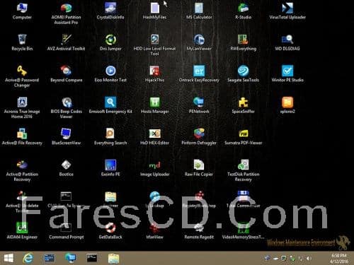 ويندوز الإنقاذ والصيانة WinPE Maintenance Disk x64 v4 (1)