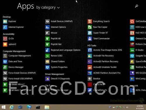 ويندوز الإنقاذ والصيانة WinPE Maintenance Disk x64 v4 (2)