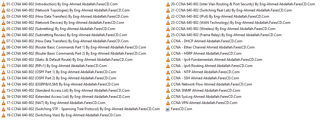 كورس سيسكو CCNA 200-120 للمهندس أحمد عبد الله (2)