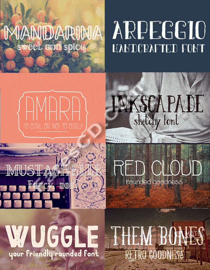 أحدث موسوعات الخطوط الأجنبية Inky's Ultimate Font Bundle (2)